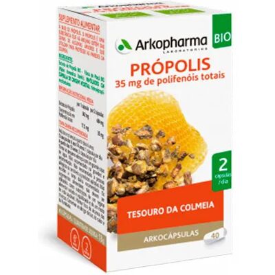 Arkopharma Arkocápsulas Propolis Bio 80capsules - Organic Propolis for Natural Protection - For Ages 6+ Arkopharma Arkocápsulas Propolis Bio 80capsules - Organic Propolis for Natural Protection - For Ages 6+
