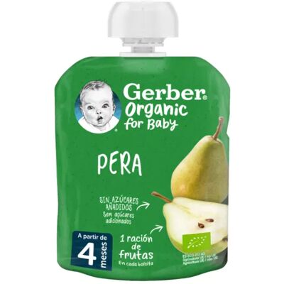 Gerber Organic Pear Puree - Baby Food Pouch Gerber Organic Pear Puree - Baby Food Pouch