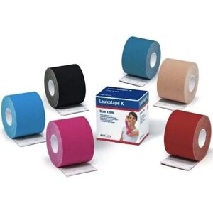 Leukoplast Leukotape K Adhesive Elastic Bandage 5x5cm Blue