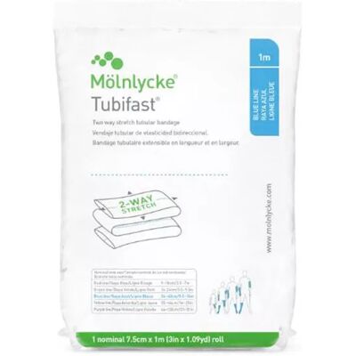 Mölnlycke Tubifast Blue 7.5cm x 1m - Bandage Mölnlycke Tubifast Blue 7.5cm x 1m - Bandage