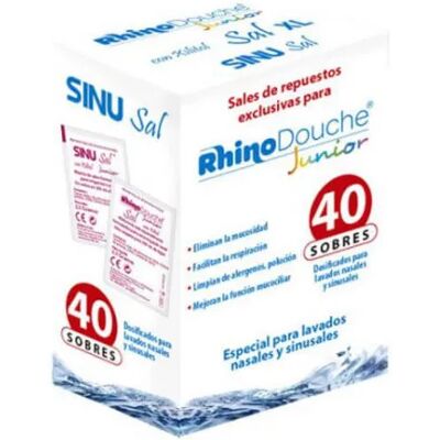 Rhinomer RhinoShower Junior Salt 40 sachets of 2.5g Rhinomer RhinoShower Junior Salt 40 sachets of 2.5g