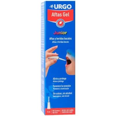 Urgo Aphtha Gel Junior - Relief mouth ulcers small lesions - 8ml Urgo Aphtha Gel Junior - Relief mouth ulcers small lesions - 8ml