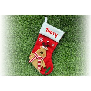 Fab Deco Ltd - Deco Matters Personalised Christmas Stocking - Santa, Snowman & Reindeer!   Wowcher