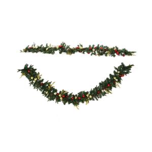 Mhstar Uk Ltd 9Ft Decorated Artificial Christmas Garland With Pine Cones   Wowcher