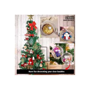 Global Fulfillment Limited (Forever cosmetics) Fillable Christmas Baubles 5 Or 10 Diy   Wowcher