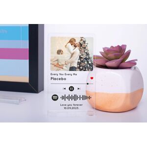 2P Gifts Personalised Spotify Photo Song Plaque   Wowcher