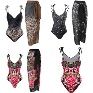 Obero International Ltd Women'S Swimsuit And Cover-Up Set In 4 Sizes And 3 Designs - Black   Wowcher