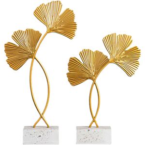 AZONE STORE LTD T/A Shop In Store Vintage Gold Leaf Home Decoration - 2 Sizes   Wowcher