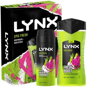 Avant-Garde Brands Ltd Lynx Epic Fresh Boost Body Wash & Spray Set   Wowcher