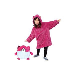 AZONE STORE LTD T/A Shop In Store Kids Fluffy 2 In 1 Plush Toy & Hooded Blanket - Green   Wowcher