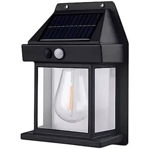 Benzbag Outdoor Solar Lantern Wall Light - Black Or White!   Wowcher