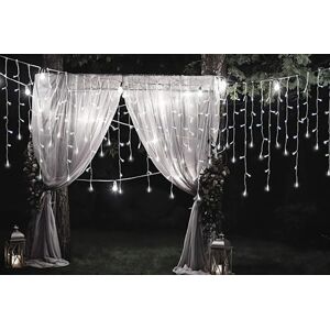 Obero International Ltd 120 Led Icicle Christmas Lights - White   Wowcher