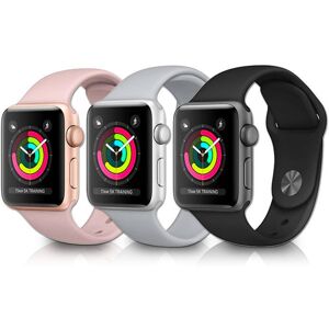 Apple Watch Series 3 38Mm Or 42Mm Cellular - 3 Colours - Silver   Wowcher