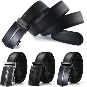 Just Dealz Men'S Leather Belt - 3 Styles! - Black   Wowcher