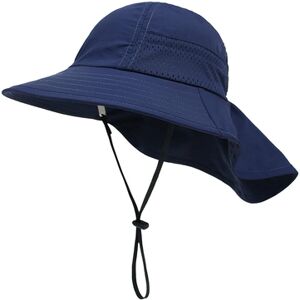 Just Dealz Kids Wide Brim Sun Bucket Hat - 6 Colour & 2 Size Options - Grey   Wowcher