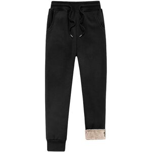 Just Dealz Men'S Casual Thermal Fleece-Lined Trousers - Black   Wowcher