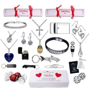 Your Ideal Gift Valentine'S Day Couples Crackers Set - 3 Options - Silver   Wowcher