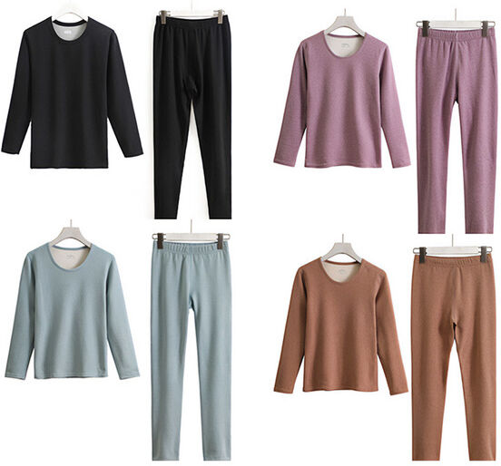 J&Y Global Women'S Velvet Thermal Underwear Set - 4 Colours! - Khaki   Wowcher