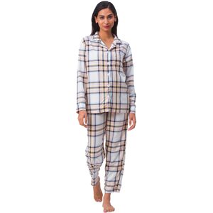 GONIKJESS UK LTD Cotton Supersoft Chequered Pyjama Set For Women In 4 Sizes - Black   Wowcher