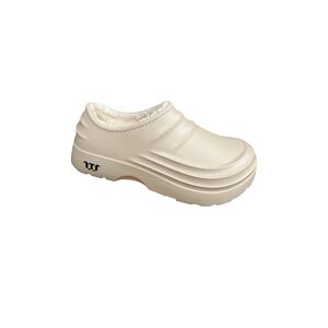 Obero International Ltd Anti Skid Slide On Shoes - Fleece Lining Option & 3 Colours! - Khaki   Wowcher