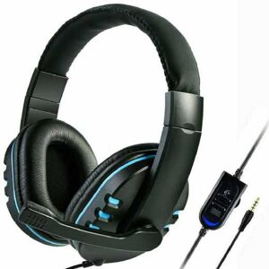 Sony Ps4/ Xbox Compatible Gaming Headset - Blue   Wowcher