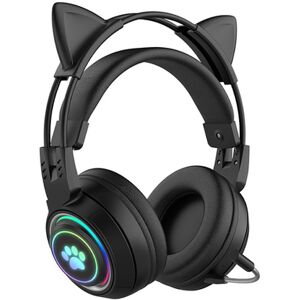 Benzbag Rgb Lights Bluetooth Wireless Gaming Headphones - 4 Colours! - Pink   Wowcher