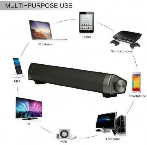 Electronic Store Limited Mini Bluetooth Sound Bar For Televisions   Wowcher