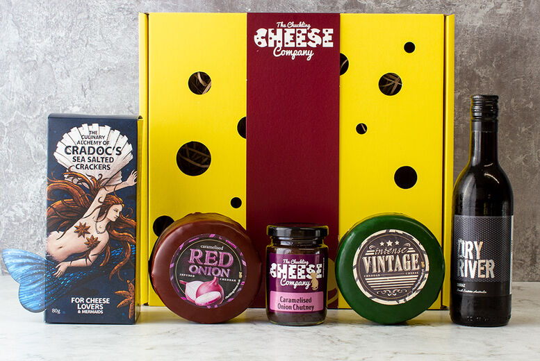 Cheese And Wine Box - The Chuckling Cheese Company   Wowcher