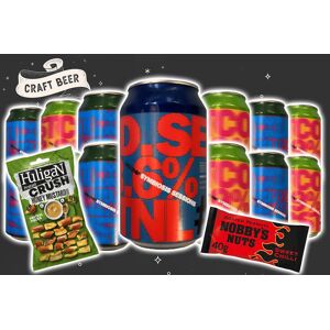 Glug.beer Beer Hamper: 12 X 330Ml Cans Of Ipas & 2 Snacks   Wowcher