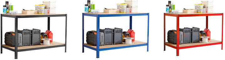 Neo Direct Large Workbench & Storage Unit - 3 Colours - Blue   Wowcher