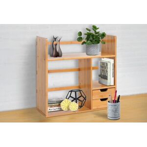 Mhstar Uk Ltd Homcom Desk Organiser, Storage, Bamboo   Wowcher