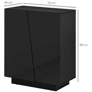 Mhstar Uk Ltd Homcom Bedroom Storage Cabinet, Black   Wowcher