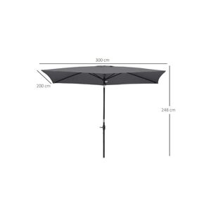 Mhstar Uk Ltd Outsunny Garden Parasols S - Black   Wowcher