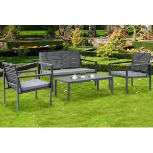 Mhstar Uk Ltd Four-Seater Outdoor Garden Sofa Set With Padded Cushions!   Wowcher