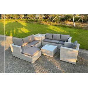 NINGBO SHIWEI JINCHUKOU YOUXIAN GONGSI T/A Fimous Outdoor Rattan Garden Sofa Set - Grey   Wowcher