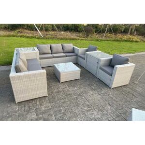 NINGBO SHIWEI JINCHUKOU YOUXIAN GONGSI T/A Fimous Outdoor Rattan Garden Sofa Set - Grey   Wowcher