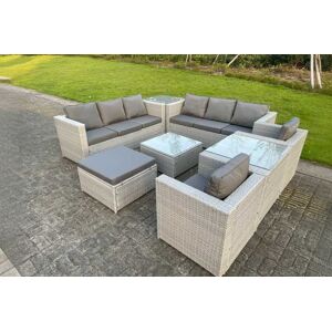 NINGBO SHIWEI JINCHUKOU YOUXIAN GONGSI T/A Fimous Outdoor Rattan Garden Sofa Set - Grey   Wowcher