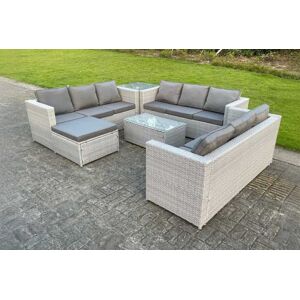 NINGBO SHIWEI JINCHUKOU YOUXIAN GONGSI T/A Fimous Outdoor Rattan Garden Sofa Set - Grey   Wowcher