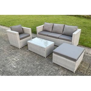 NINGBO SHIWEI JINCHUKOU YOUXIAN GONGSI T/A Fimous Outdoor Rattan Garden Sofa Set - Grey   Wowcher