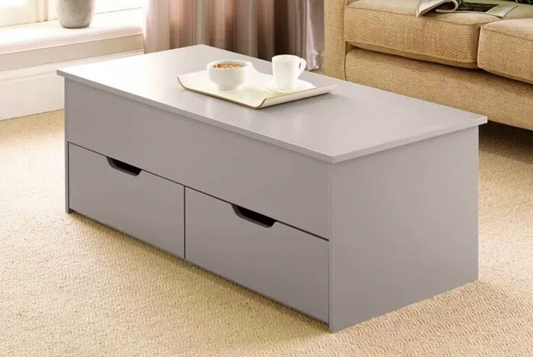 Furniture Dealz Bruges Coffee Table - Black, Grey, Oak, White   Wowcher