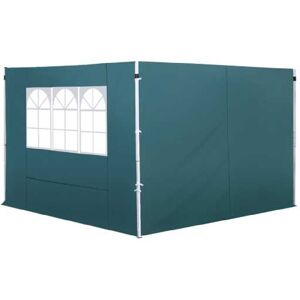 Mhstar Uk Ltd Outsunny 3M Gazebo Side Panel W/ Window - Green   Wowcher