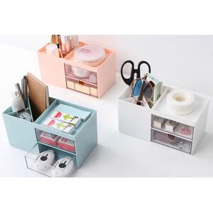 Benzbag Multi-Purpose Desk Organiser - Blue, White or Pink