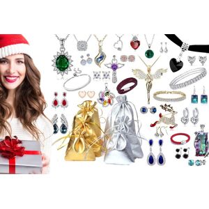 BUCKS TRADING LIMITED 24-Day Jewellery Christmas Advent Calendar with Pouches