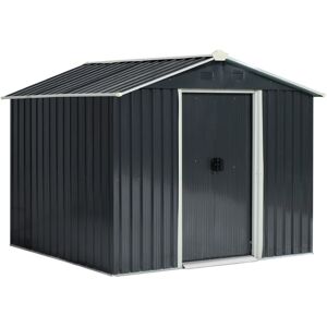 Mhstar Uk Ltd Outsunny 5.7 X 7.7Ft Sliding Door Garden Shed - Grey   Wowcher