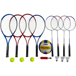 Traditional Garden Games Ltd Garden Activities 4-Player Racket And Ball Set With 6M Net   Wowcher