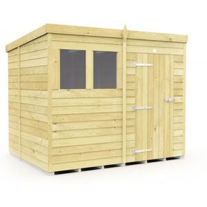 DIY Sheds 6Ft X 8Ft Outdoor Pent Garden Shed - Window Options!   Wowcher