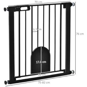 Mhstar Uk Ltd Pet Gate Barrier, Pressure Fit, Black   Wowcher