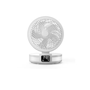 AZONE STORE LTD T/A Shop In Store Portable Usb Mini Fan W/ Temperature Display And Aromatherapy - 2 Colours - White   Wowcher