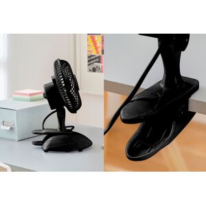 Neo Direct Neo Mini 6” Dual Speed Clippable Desk Fan - Black & White Colours   Wowcher