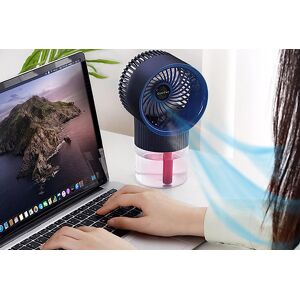 GLAXWOOD TRADING LTD Three-Speed Humidifier Misting Fan - 2 Options - Blue   Wowcher